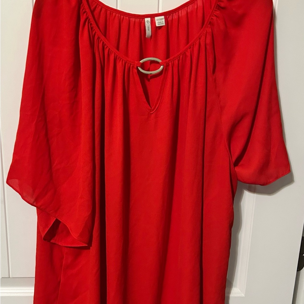 Elegant Red Women's Top